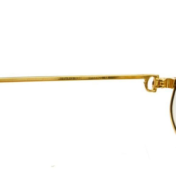 CARTIER Logo Trinity Reading Glasses Eye Wear Metal Plastic Gold France - Picture 7 of 14
